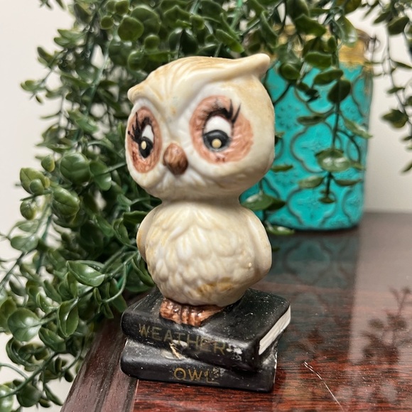 Other - Vintage 1970’s Owl Figurine Weather Owl